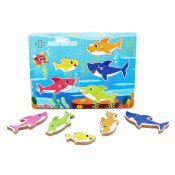Baby Shark Wooden puslespil med musik