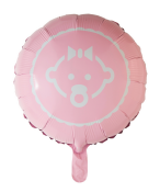 Folie Ballon spædbarn, Pink, 46 cm