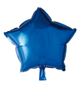 Folie ballon, stjerne, blå, 46 cm