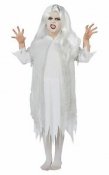 Ghost maskerade kostume med parykbørn
