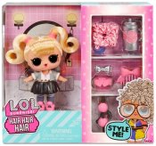 L.O.L. Surprise! Hair hair hair dukke blond hår med 8 tilbehør, 1-pak