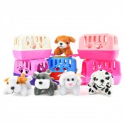 Legetøjshund med bur - Plysdyr