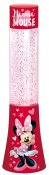 Minnie Mouse med lava lampe, lys og glitter, 33 cm