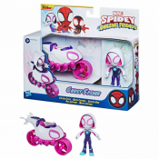 Spiderman and His Amazing Friends Ghost Spider motorcykel helikopter