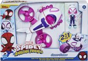 Spiderman Amazing Friends 2 i 1 helikopter motorcykel