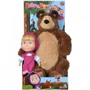 Masha og bjørnen Sæt dukke med udstoppede dyr