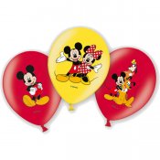 Disney Mickey Mouse balloner 6-pack Latex 28 cm