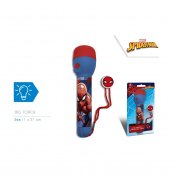 Spiderman, LED lommelygte 16 cm