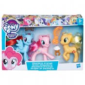 My Little Pony Rainbow Dash, Applejack og Pinkie Pie figurer