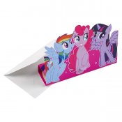My Little Pony invitationskort 8 pakke 11x16cm
