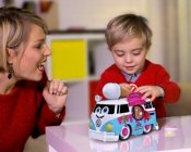 Glas Volkswagen bus med lys og lyd