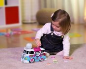 Glas Volkswagen bus med lys og lyd