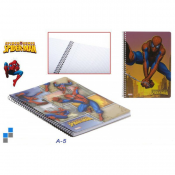Fin Spiderman Notebook A5 på 60 sider