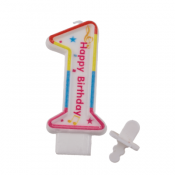 Talllys til fødselsdage - Tallet 1