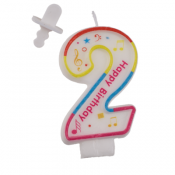 Talllys til fødselsdage - Tallet 2