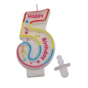 Talllys til fødselsdage - Tallet 5