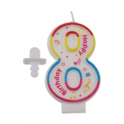 Talllys til fødselsdage - Tallet 8