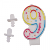 Talllys til fødselsdage - Tallet 9