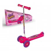 Ozbozz Trail Twister scooter med 3 hjul pink