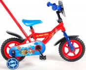 Paw Patrol Børn Cykel 10 tommer med støttehjul og cykel bar