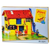 Pippi Langstrømpe, dukkeskab Villa Villekulla med legemåtte