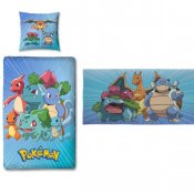 Pokémon Bande Sengetøj Sengesæt Dynebetræk og håndklæde