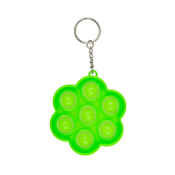 Pop It nøglering blomst grøn