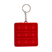 nøglering firkantet rød
