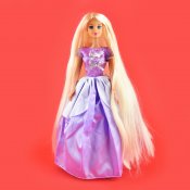 Prinsesse med langt hår - Dukke