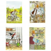 Peddersen og Findus 4x12 Brikker Puslespil