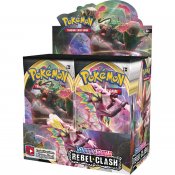 36 pack af Pokemon Sword & Shield 2: Rebel Clash Display Booster Box samlekort