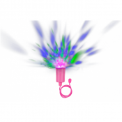 Lyserød diskolampe med farveskiftende LED-lys