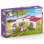 Schleich Stabil med heste og tilbehør