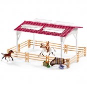 Schleich Stabil med heste og tilbehør