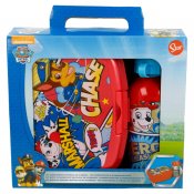Paw Patrol madkasse og drikkedunk i aluminium, Rød