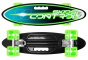 Skateboard med LED lys hjul 59cm