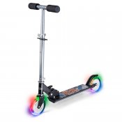 Scooter med blinkende lys sort