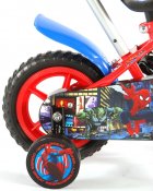 Spiderman Børn Cykel 10 tommer med støttehjul og cykel bar