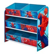 Spiderman Hylde med opbevaringsbokse 63x60x30cm