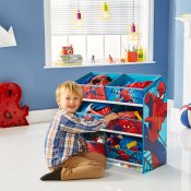 Spiderman Hylde med opbevaringsbokse 63x60x30cm