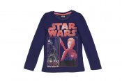 Star Wars langærmet lilla T-shirt