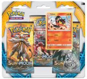 Pokémon kort Sun & Moon Trippelblister Litten 30 st Bytte kort