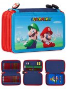 Super Mario & Luigi Triple Pen etui med tilbehør