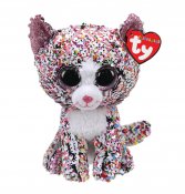 TY gosedjur Flippables Confetti kat med pailletter 26 cm
