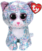 TY gosedjur Flippables Whimsy kat med pailletter 26 cm