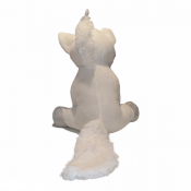 Blød enhjørning udstoppet dyr hvid 80cm