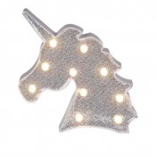 Unicorn vægdekoration med LED -lys
