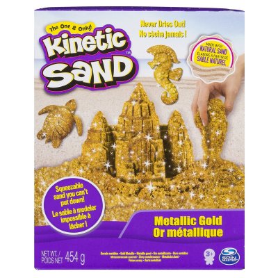 Kinetic Sand Metallic Guld