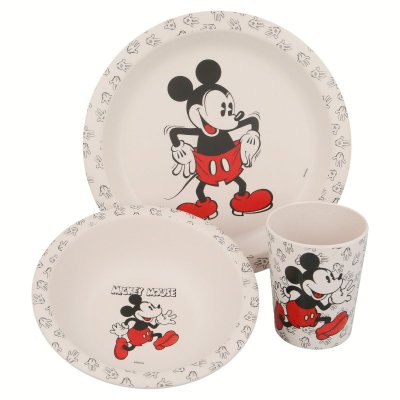 Mickey Mouse, ECO bambus, Aftensmad, 3 dele