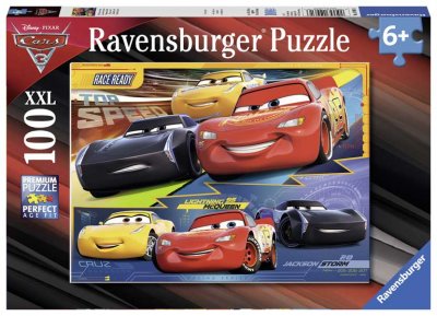 Ravensburger Biler puslespil 100 brikker XXL